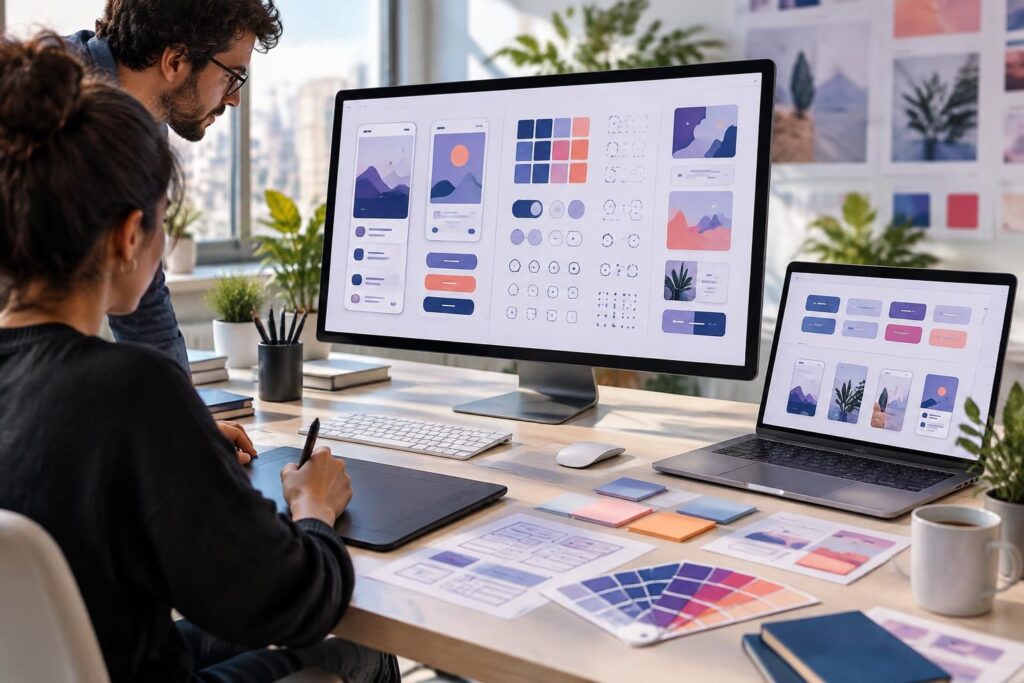 découvrez des exemples concrets de design systems et les outils comme figma pour créer des interfaces cohérentes et efficaces.