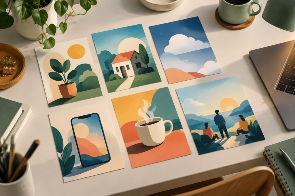 Le flat design 2.0 : exemples et illustrations modernes